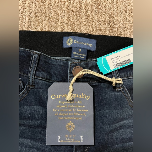 Democracy Kathryn Ab Solution Itty Bitty Bootcut Jean Women's Size 8 - Picture 3 of 6